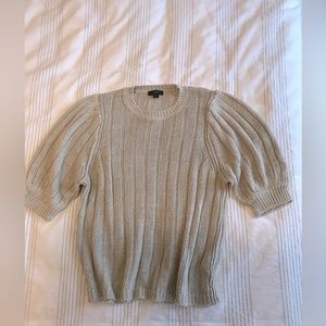 J Crew Linen short sleeve sweater